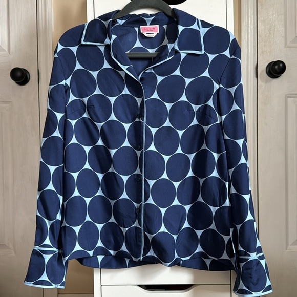 Kate Spade Joy Dot Silk Twill Shirt - Picture 5 of 7